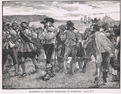 Empfang von Viscount Wimbledon in Plymouth, 1626 von Gordon Frederick Browne